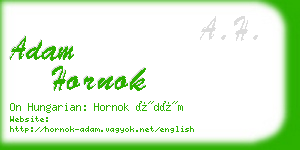 adam hornok business card